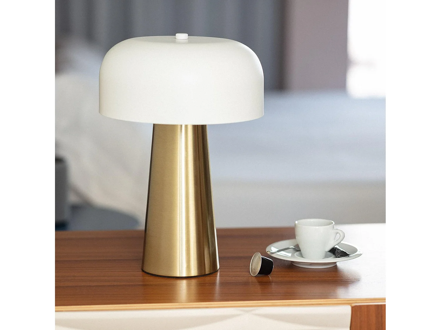 Lámpara de Mesa Metal Kupla Blanco