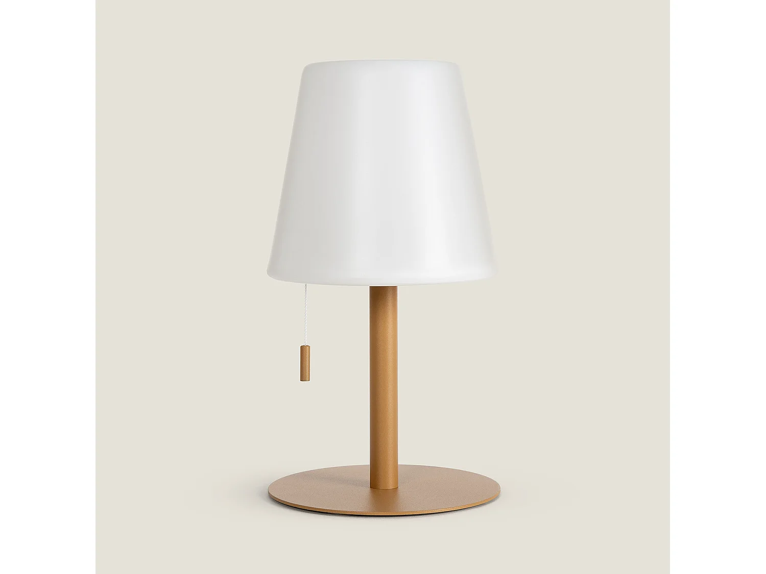 Lampe à Poser LED Portative Aluminium Extérieure 2.6W Epinay avec Batterie Rechargeable Camel