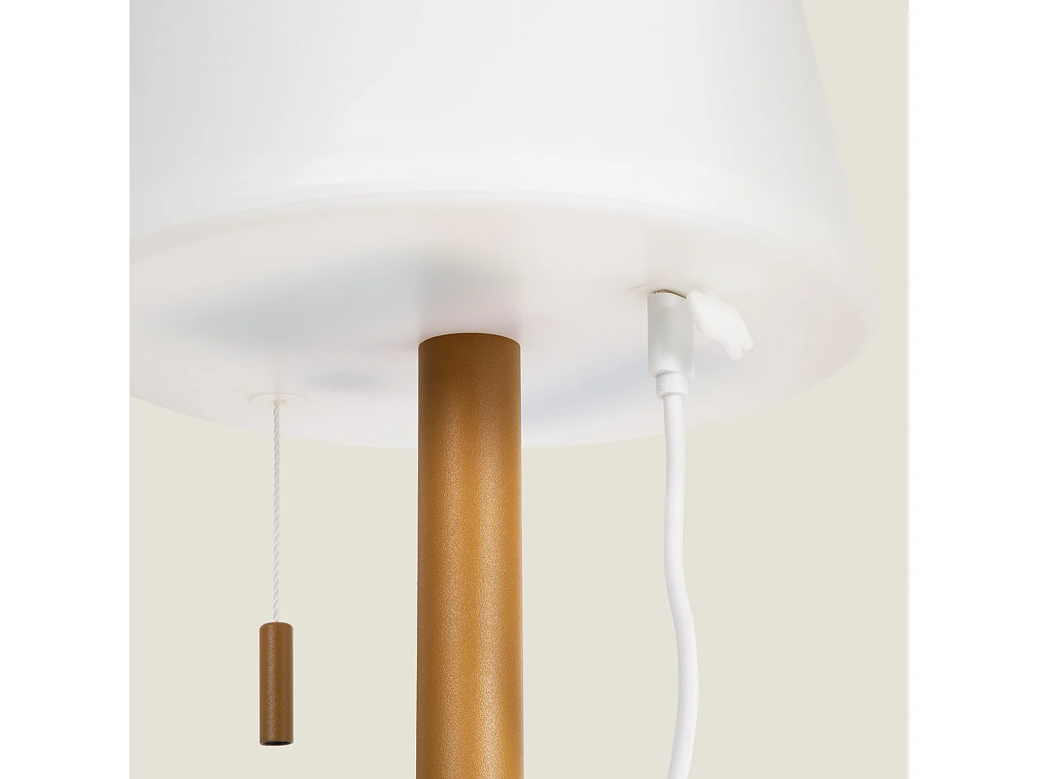 Lampe à Poser LED Portative Aluminium Extérieure 2.6W Epinay avec Batterie Rechargeable Camel