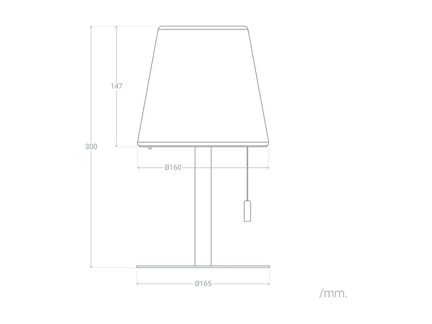 Lampe à Poser LED Portative Aluminium Extérieure 2.6W Epinay avec Batterie Rechargeable Camel
