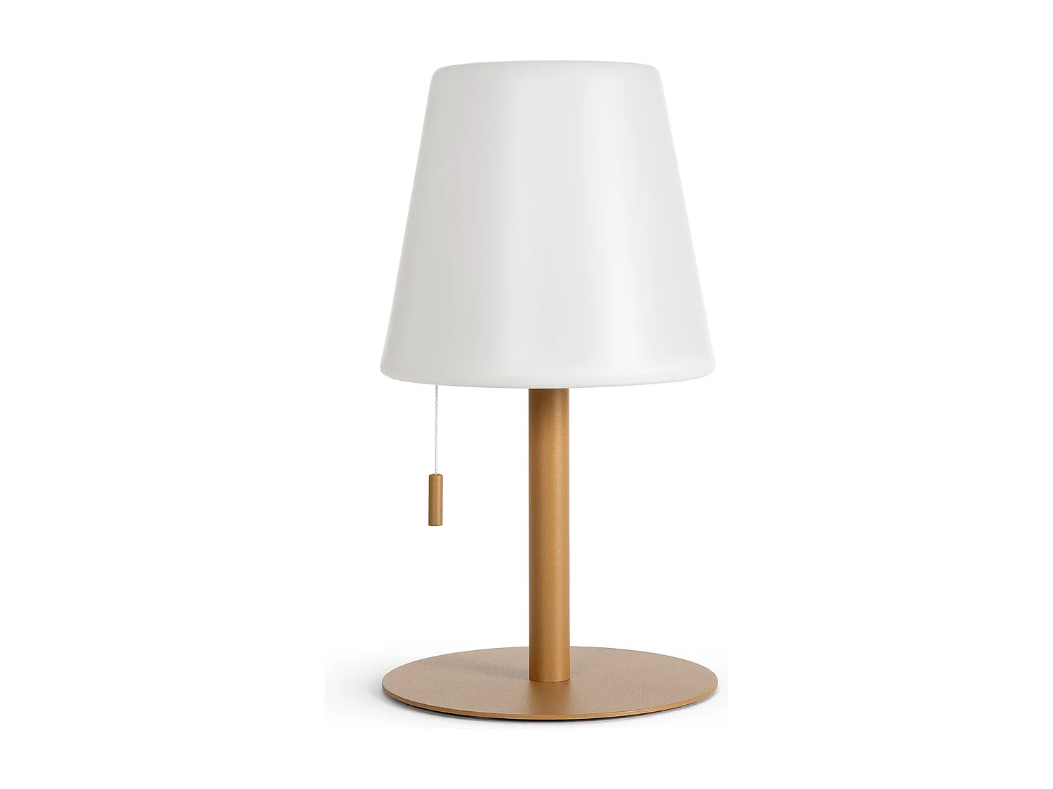 Lampe à Poser LED Portative Aluminium Extérieure 2.6W Epinay avec Batterie Rechargeable Camel