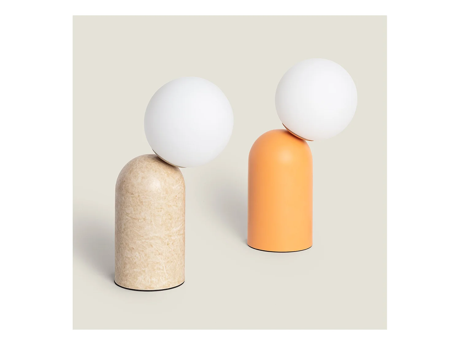 Lampe à Poser Métal Society Saumon mat