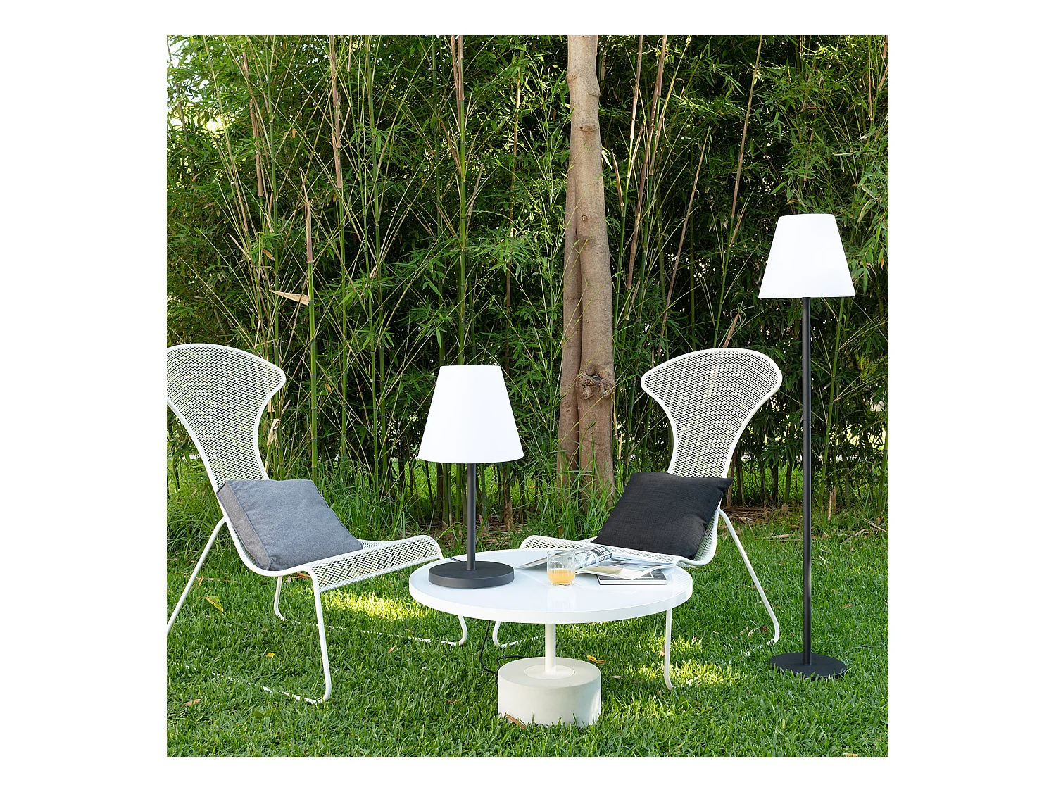 Lampada da Tavolo per Esterni Alluminio Maipo Nero