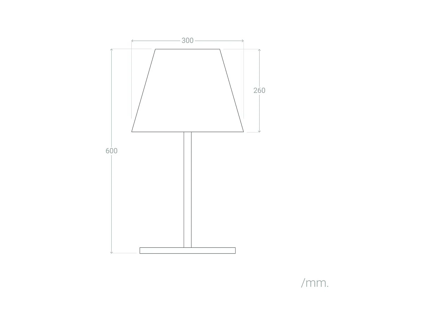 Lampada da Tavolo per Esterni Alluminio Maipo Nero