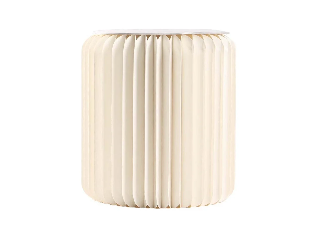 Pouf design en carton plié 35 cm