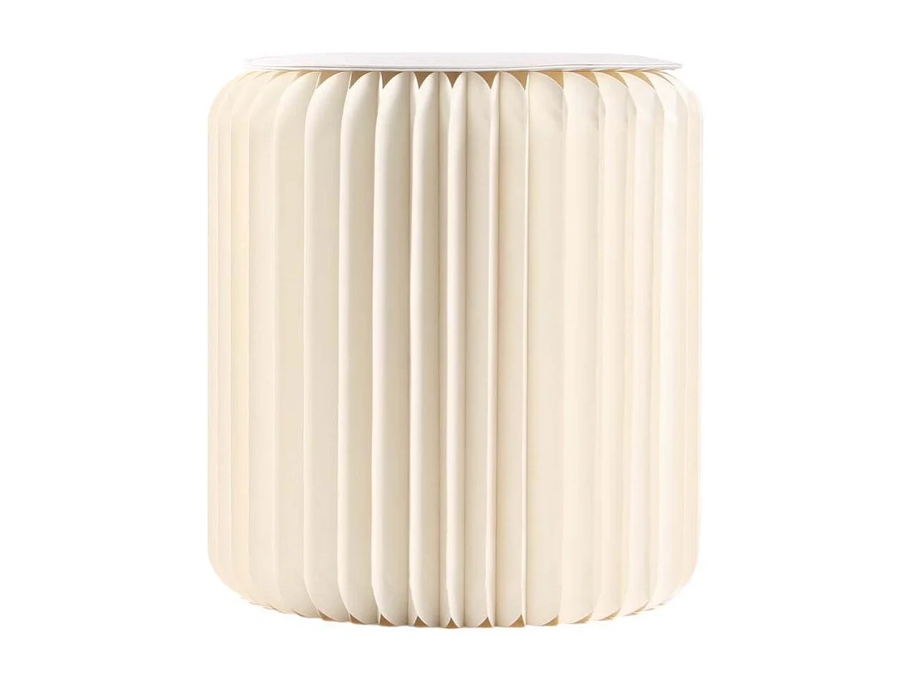 Pouf design en carton plié 35 cm