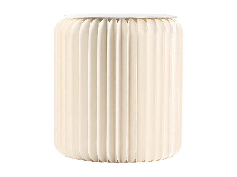 Pouf design en carton plié 35 cm