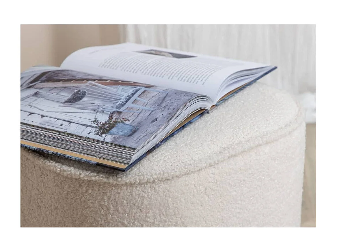 Runder Sitzsack aus Polyester teddy Piff