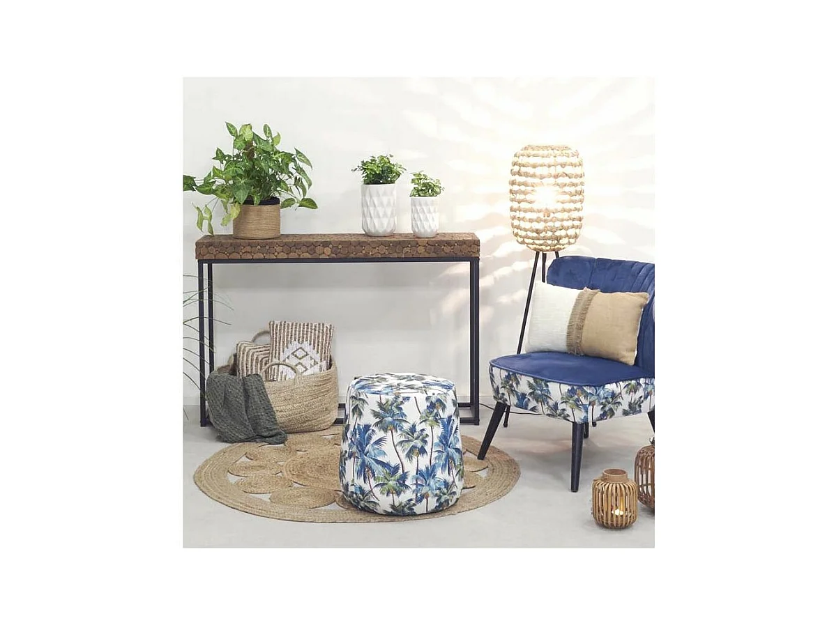 Pouf en tissu Jungle