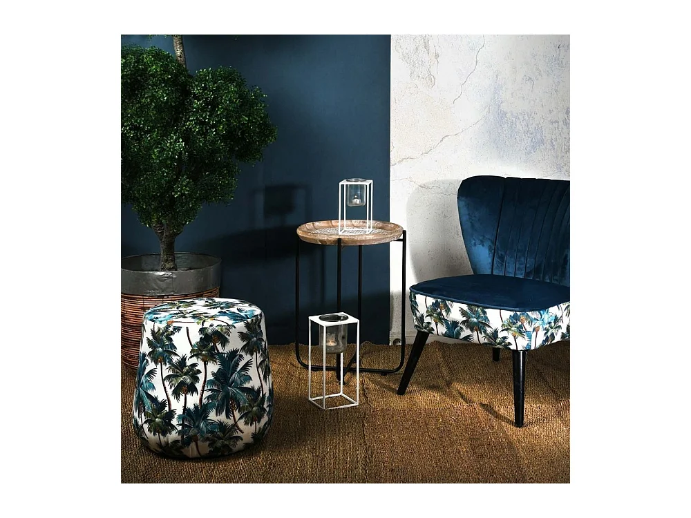 Pouf en tissu Jungle