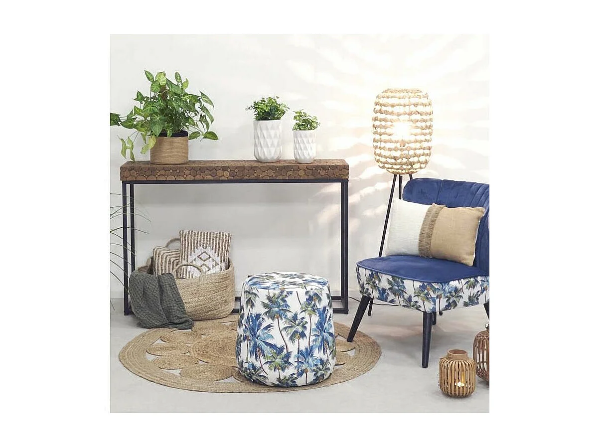 Pouf en tissu Jungle