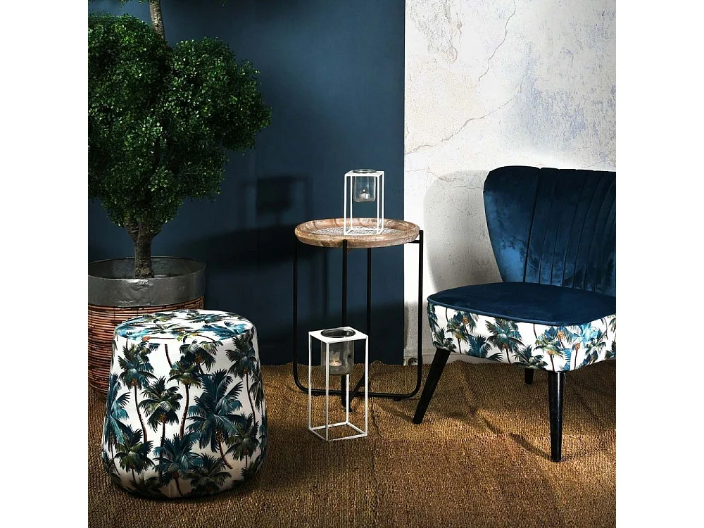 Pouf en tissu Jungle