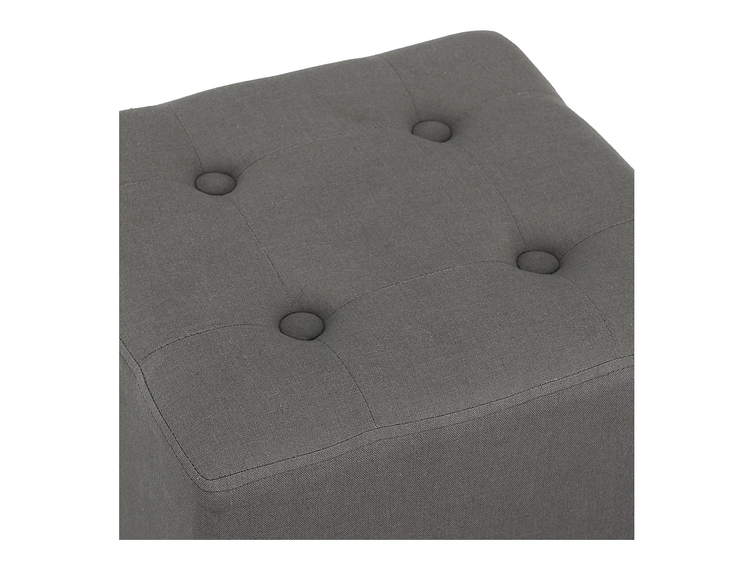 Pouf Carre Hippolyte Gris Gris