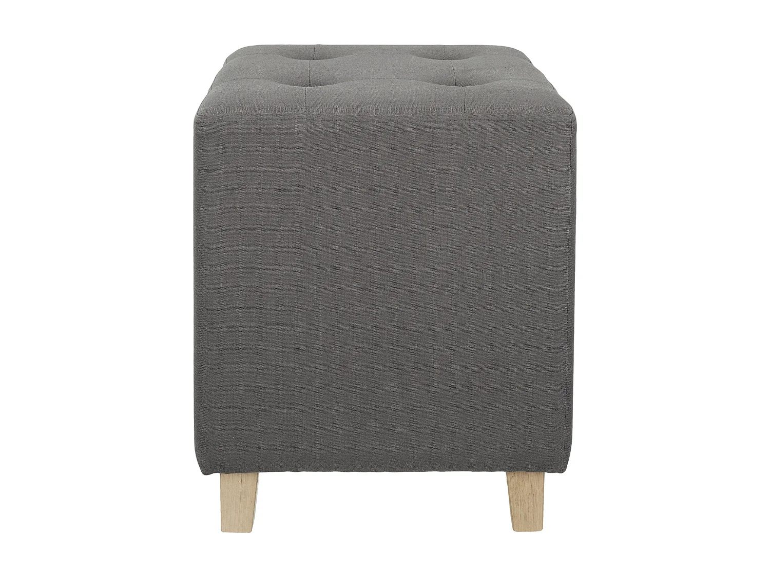 Pouf Carre Hippolyte Gris Gris