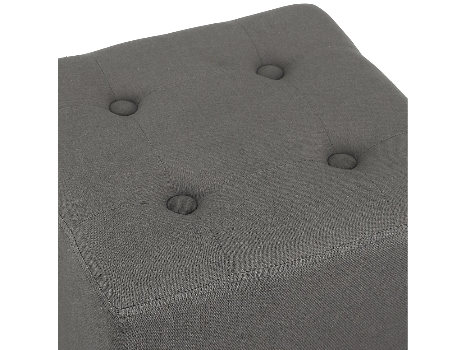 Pouf Carre Hippolyte Gris Gris