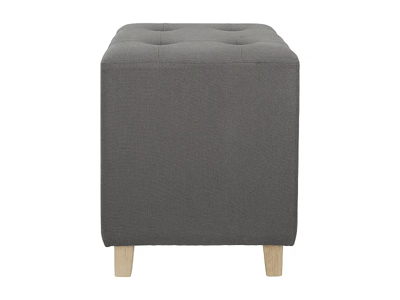 Pouf Carre Hippolyte Gris Gris