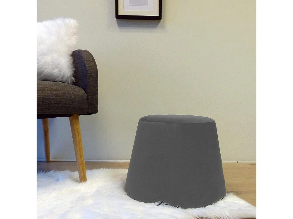 Pouf en velours Dome