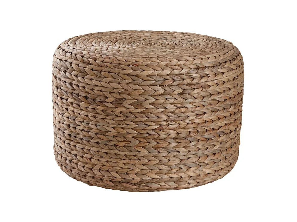 Pouf rond en jacinthe
