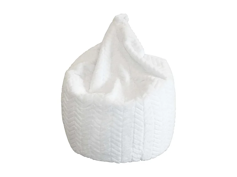 Poire intérieur en polyester Charlie 80 x 100 cm Blanc