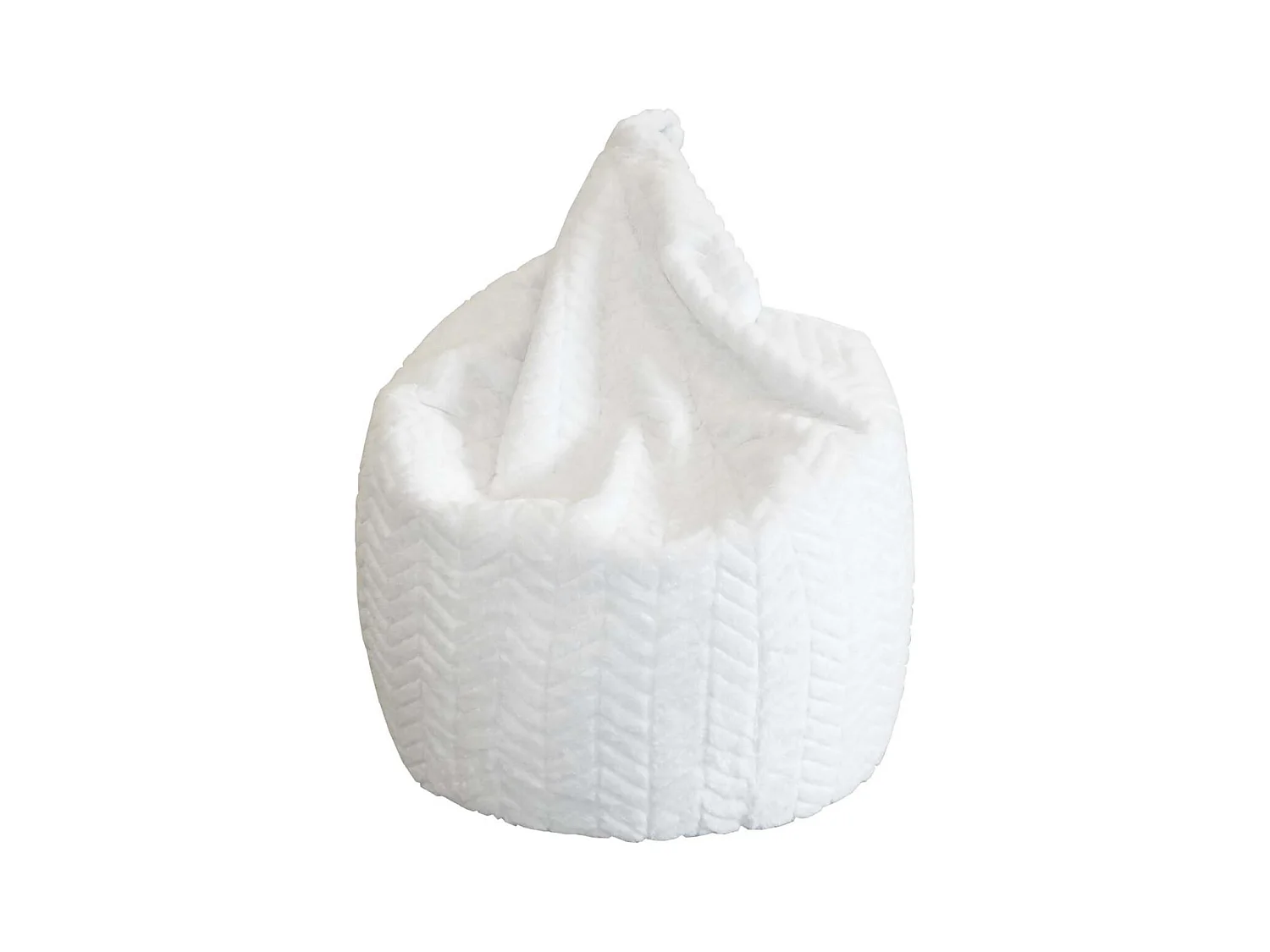 Poire intérieur en polyester Charlie 80 x 100 cm Blanc