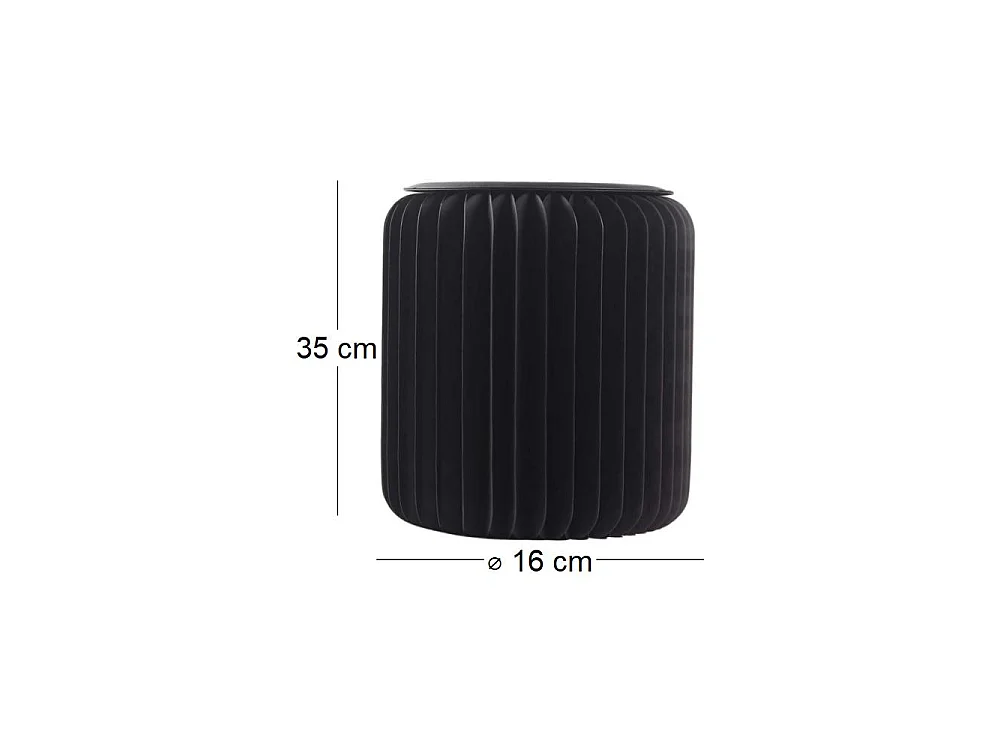 Pouf design en carton plié 35 cm