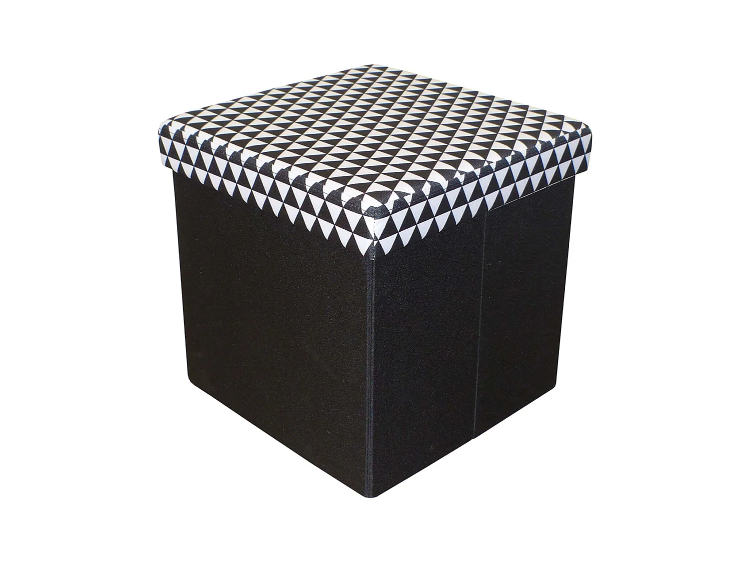 Pouf coffre carré pliable scandinave