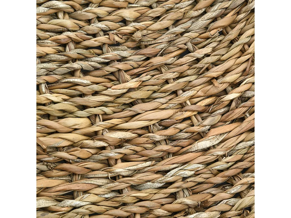 Pouf carré en jonc de mer naturel