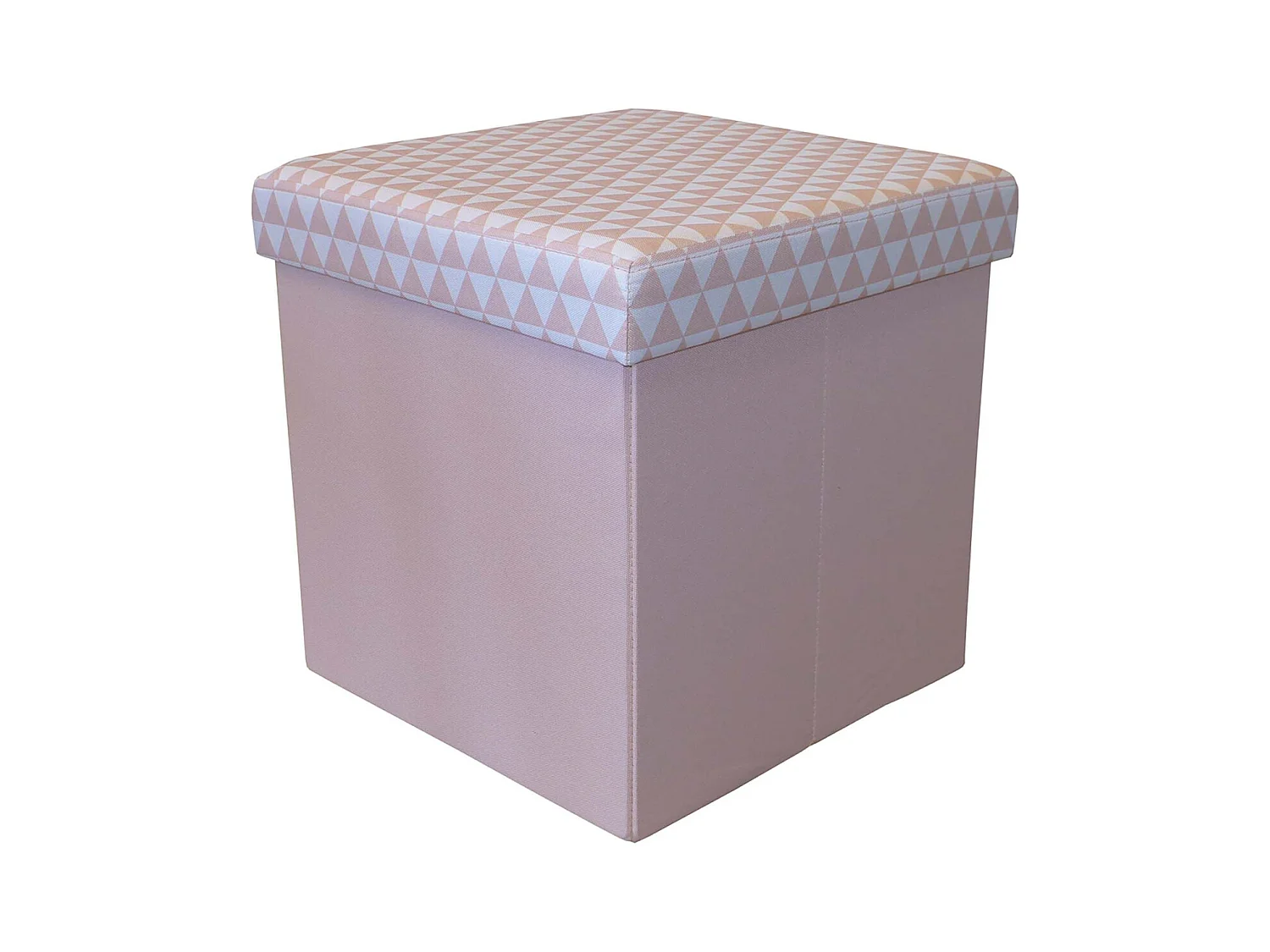 Pouf coffre carré pliable scandinave