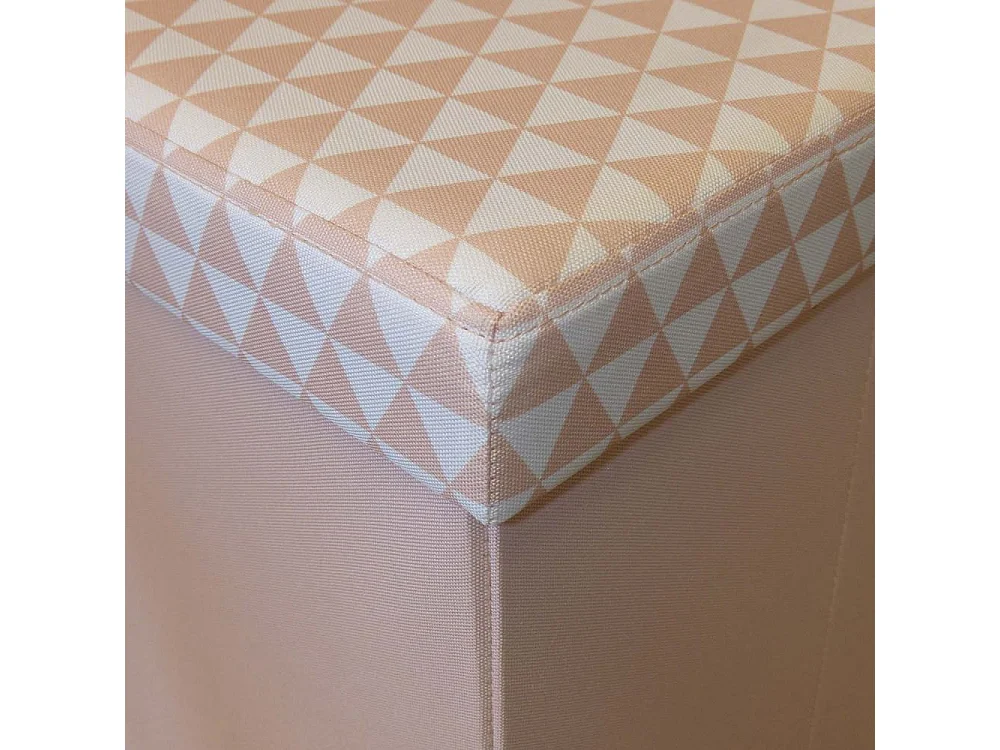Pouf coffre carré pliable scandinave
