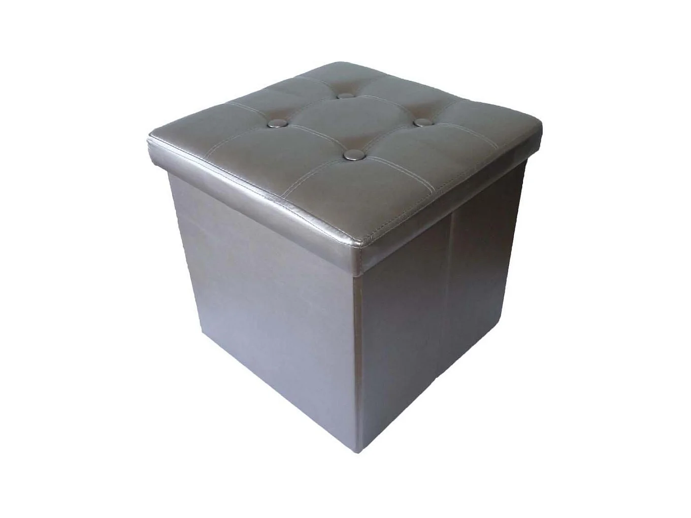 Pouf pliable PVC Bronze