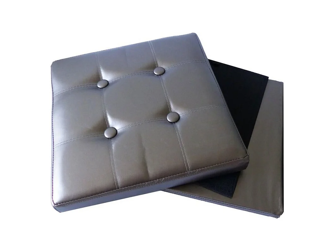 Pouf pliable PVC Bronze