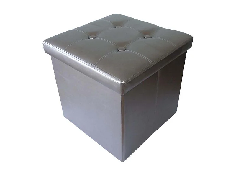 Puff plegable PVC Bronce