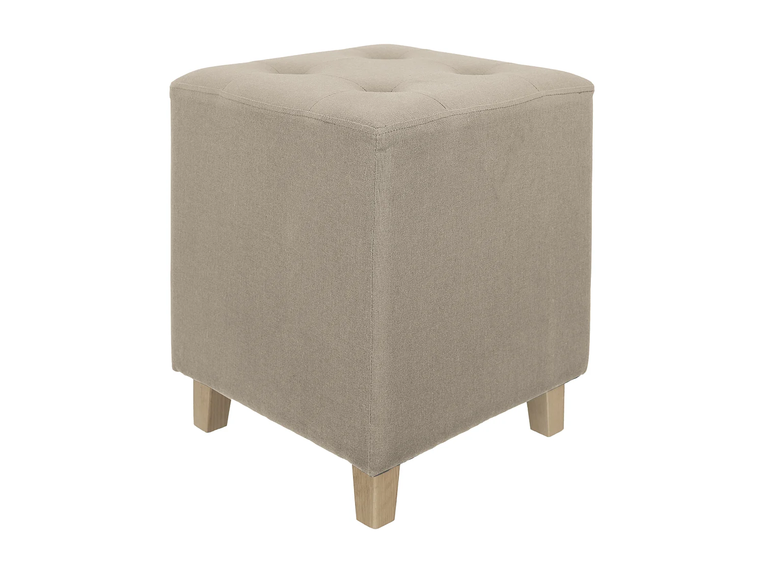 Pouf Carre Hippolyte Beige - Lot De Out Beige