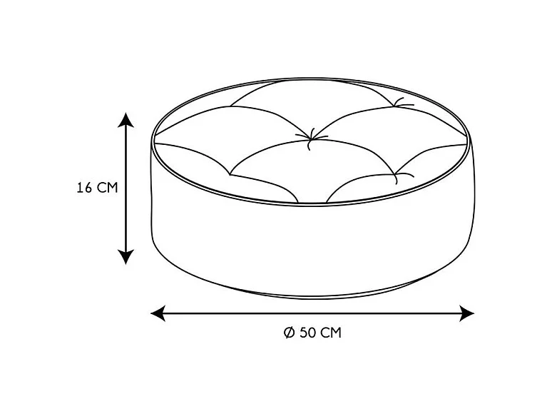 Pouf Rond Patchwork Gris Gris, Multicolore