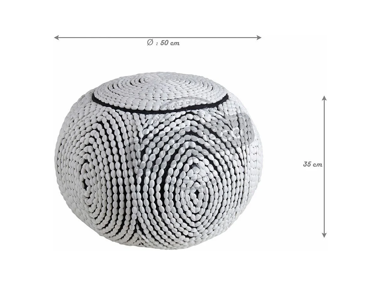 Pouf boule en polyester