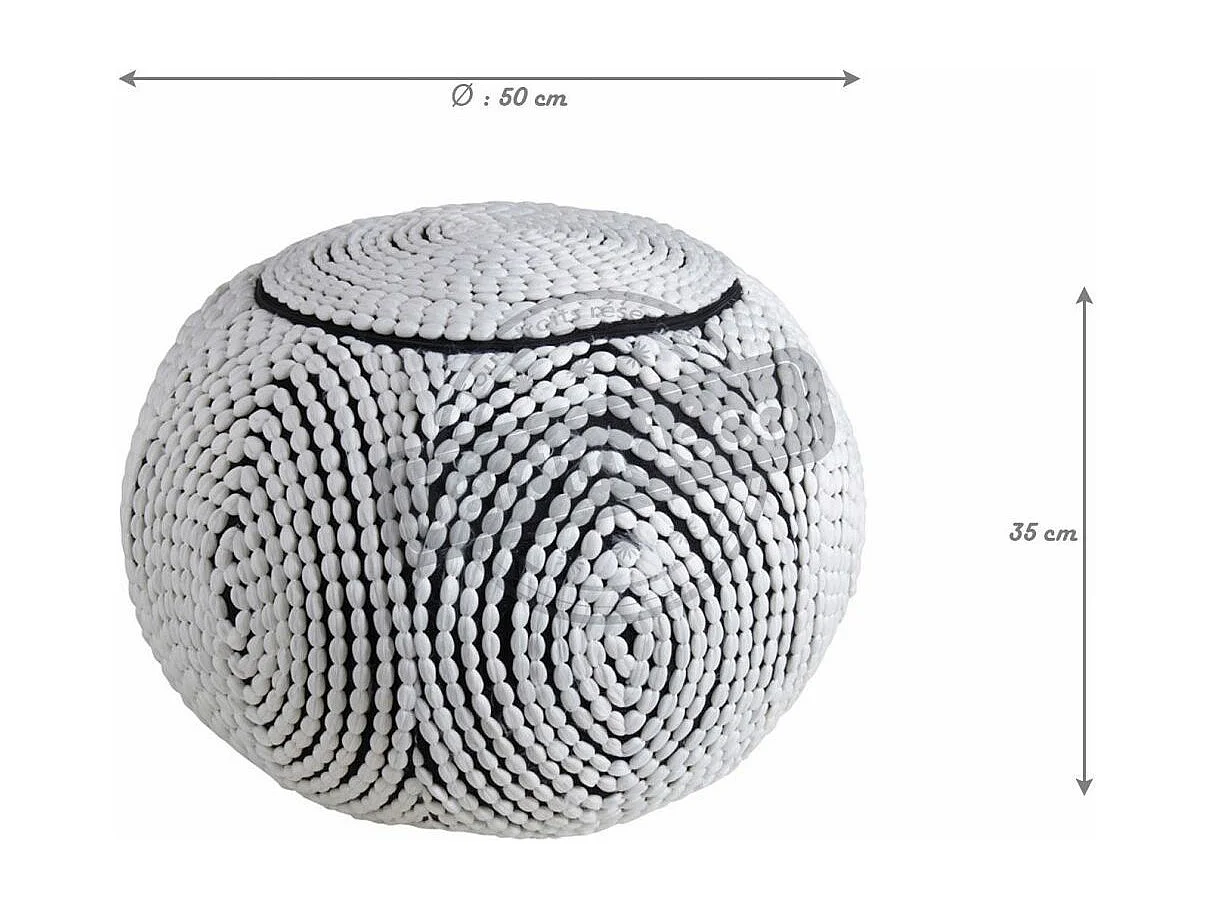 Pouf boule en polyester
