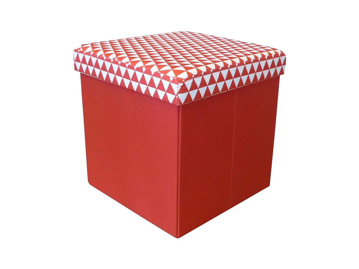 Pouf coffre carré pliable scandinave