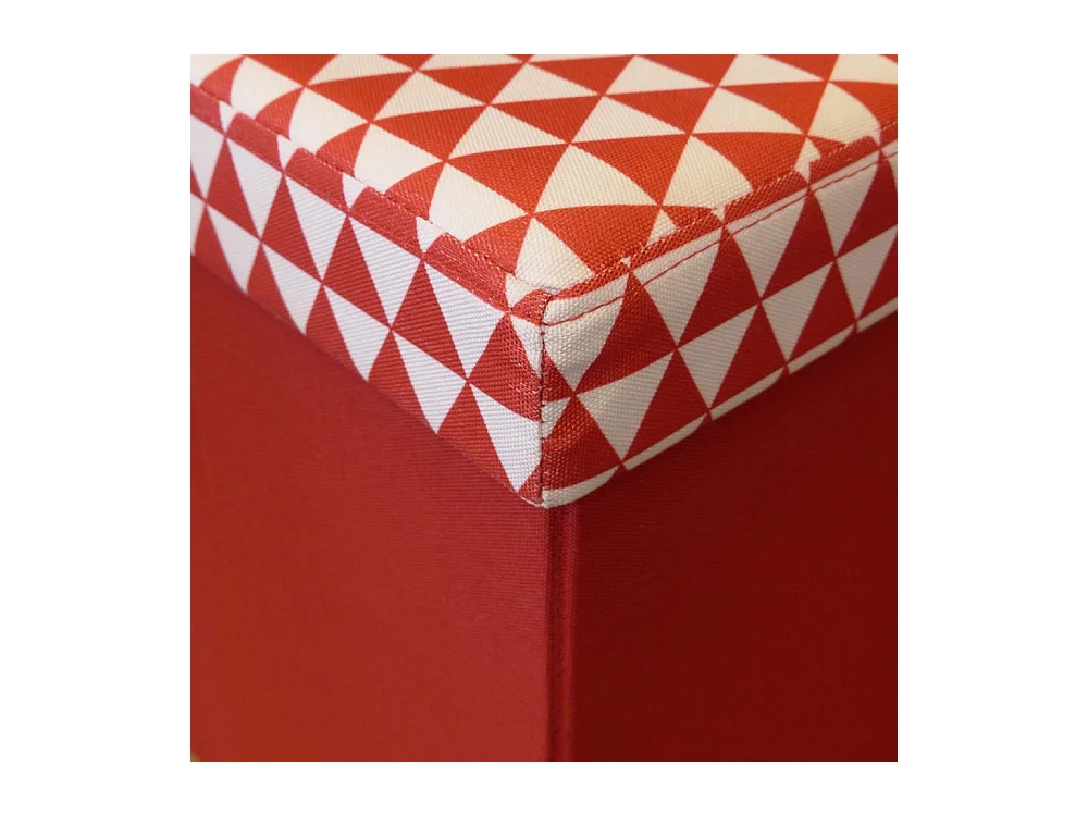 Pouf coffre carré pliable scandinave