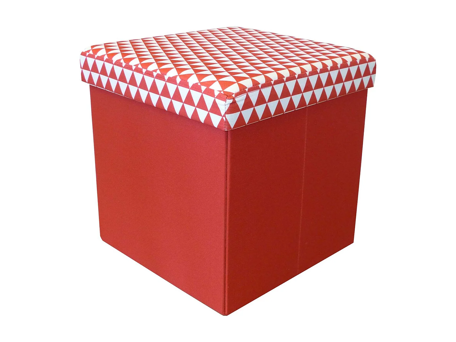Pouf coffre carré pliable scandinave