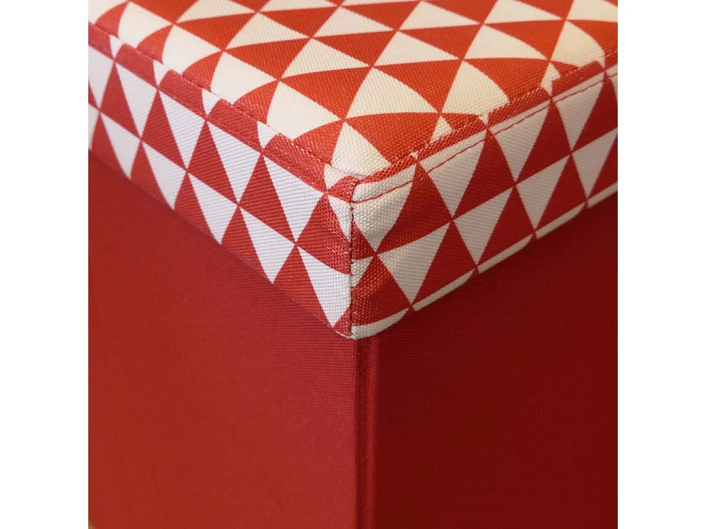 Pouf coffre carré pliable scandinave