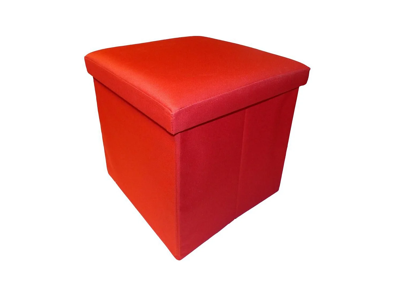 Pouf pliable Oxford Rouge