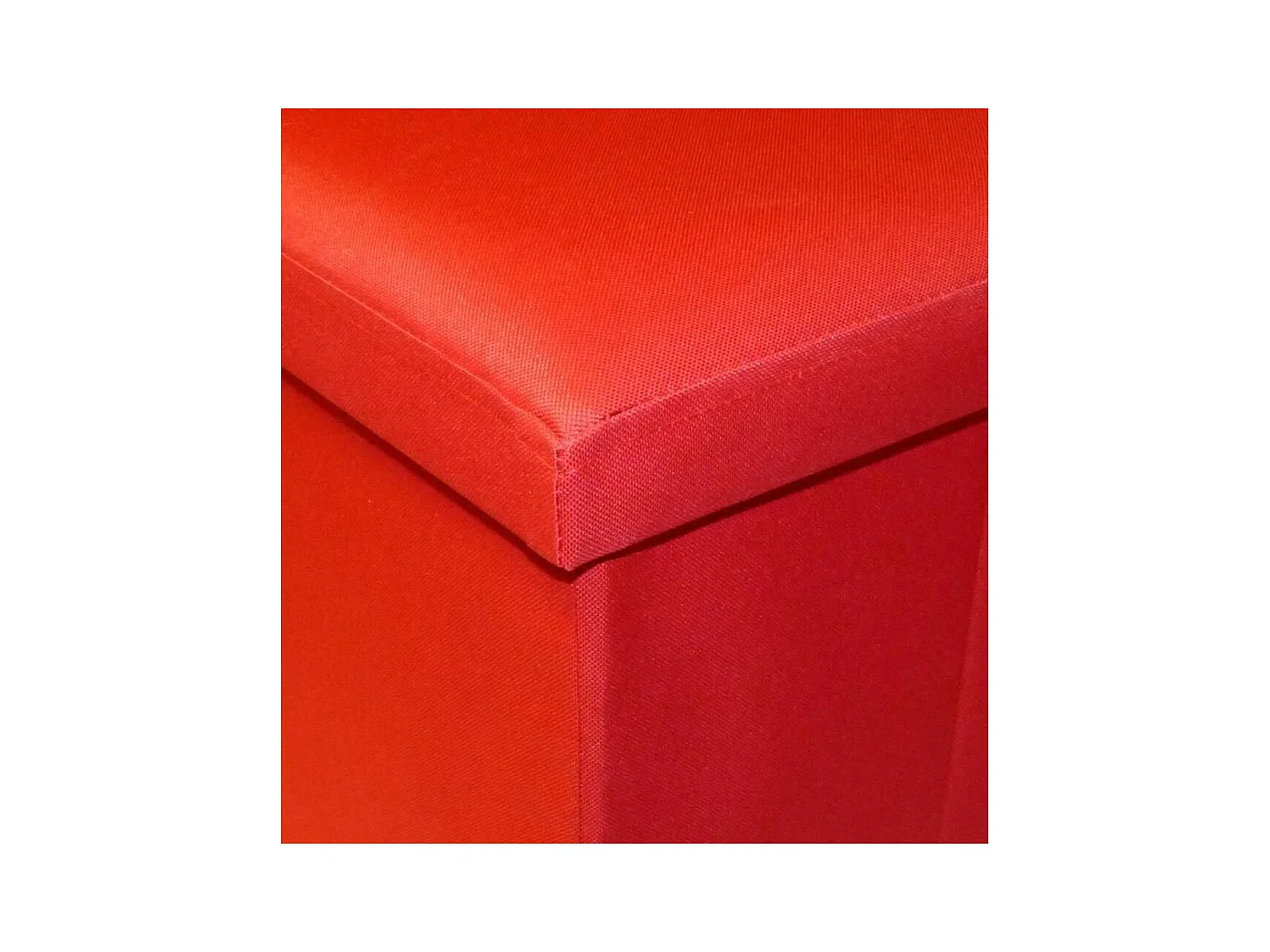 Pouf pliable Oxford Rouge