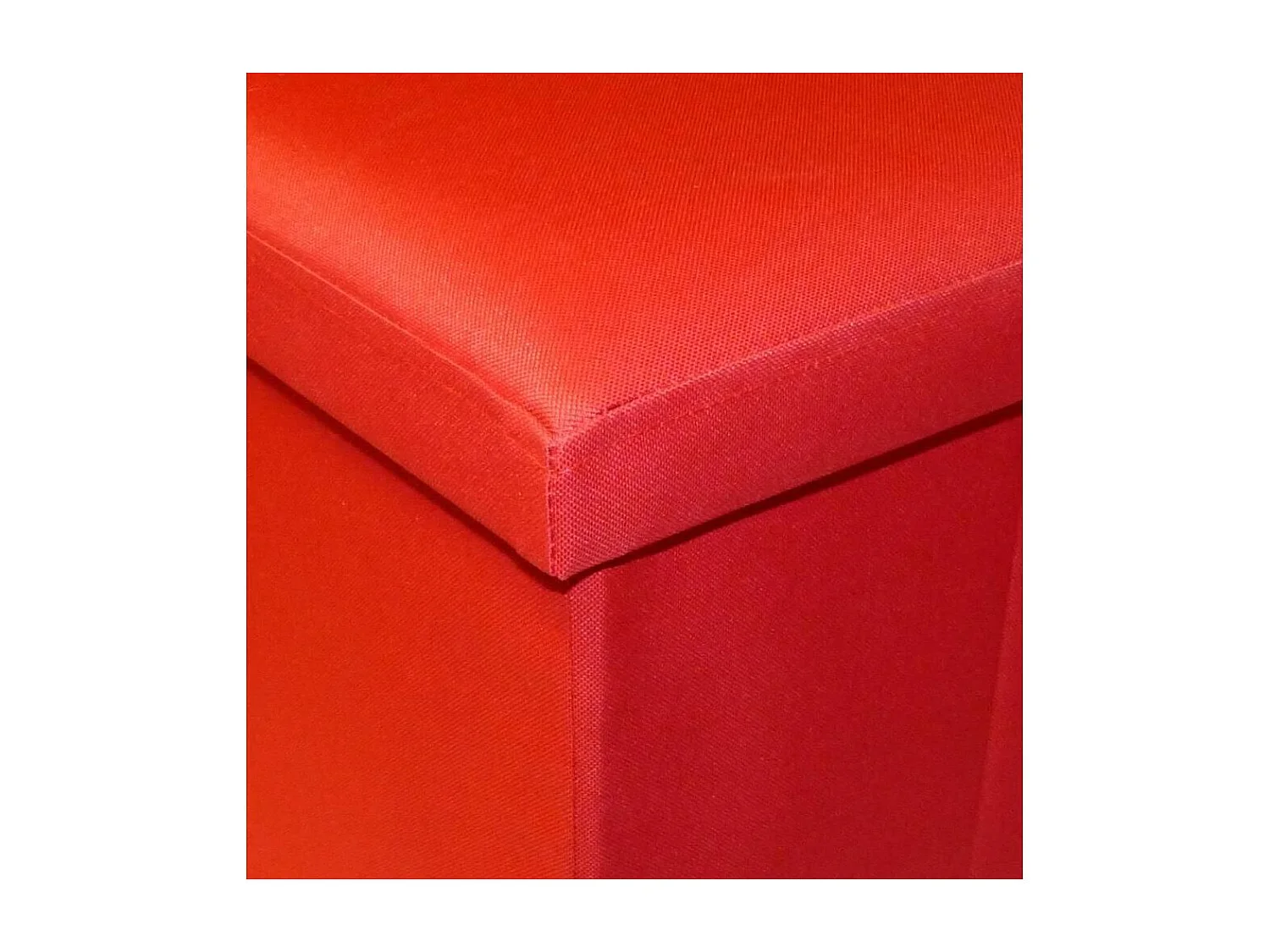 Pouf pliable Oxford Rouge