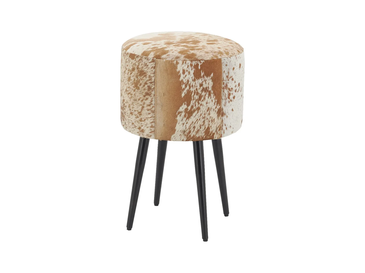 Tabouret en peau de vache