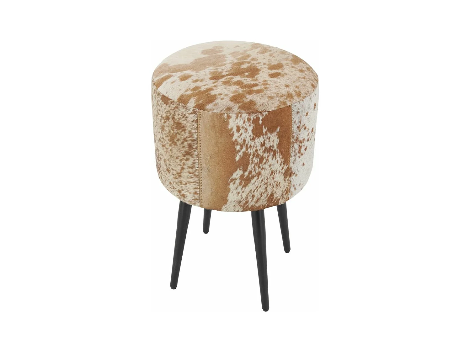 Tabouret en peau de vache