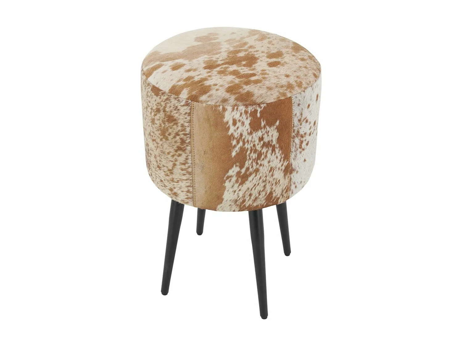 Tabouret en peau de vache