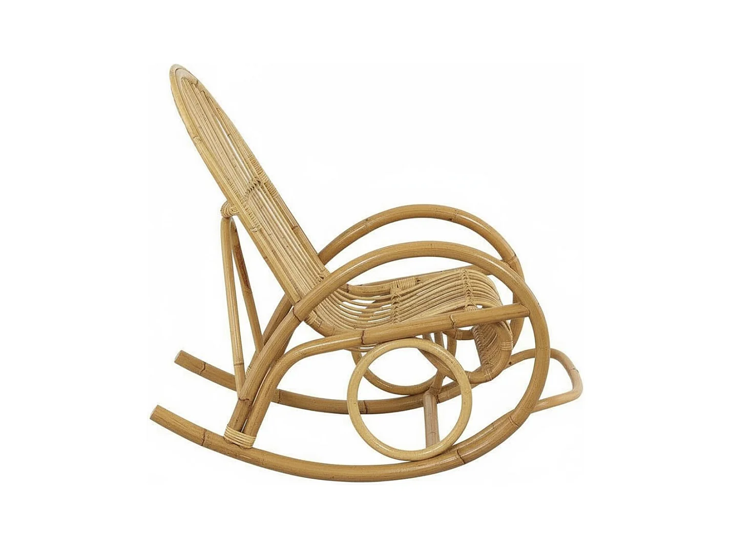Fauteuil Rocking-chair en manau Non écorcé