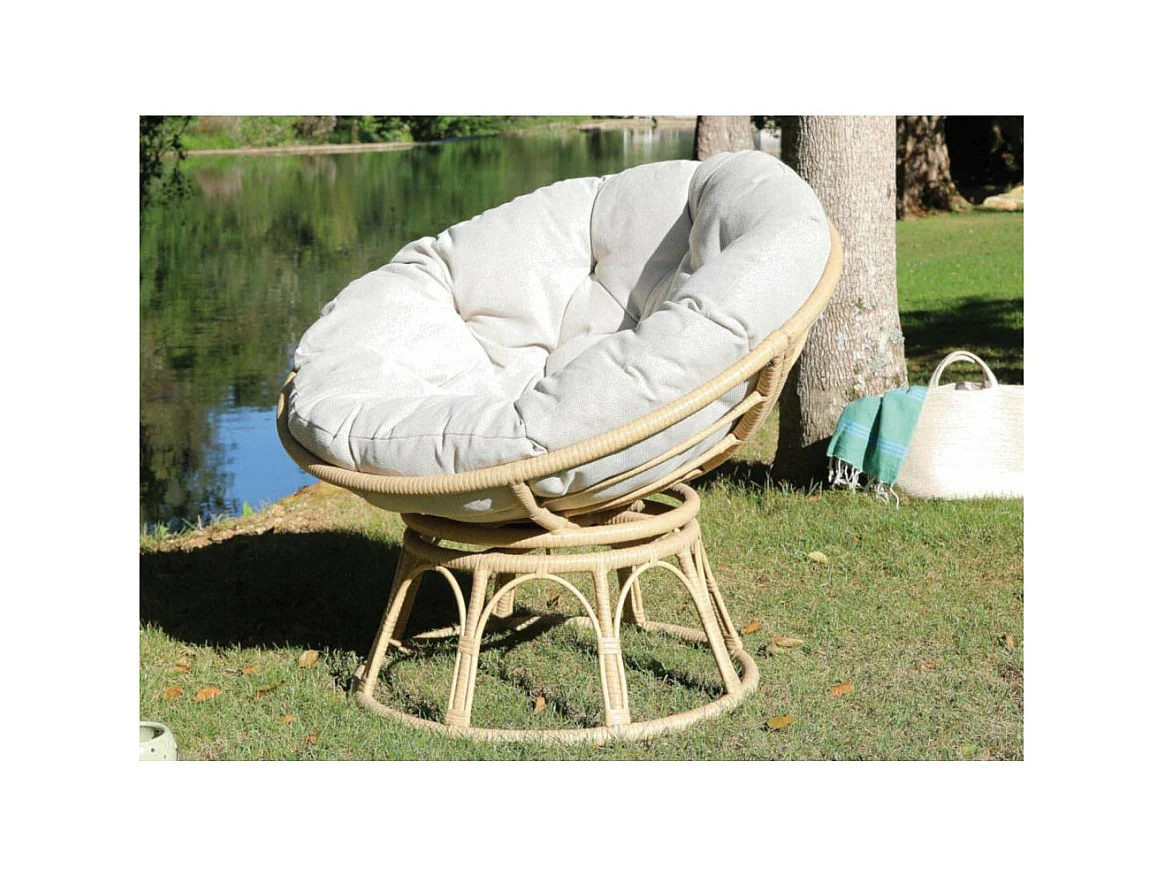 Fauteuil pivotant en résine Love