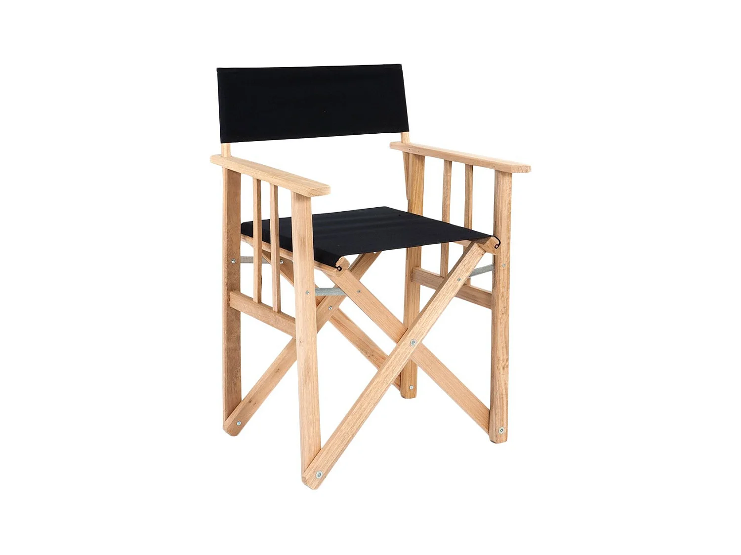 Fauteuil metteur en scène en eucalyptus (noir) Noir