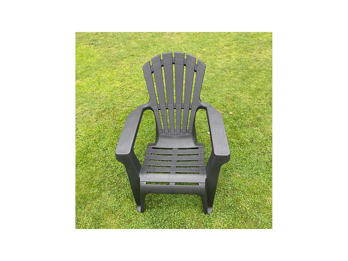 Fauteuil Adirondack en résine polypropylène (Lot de 2)